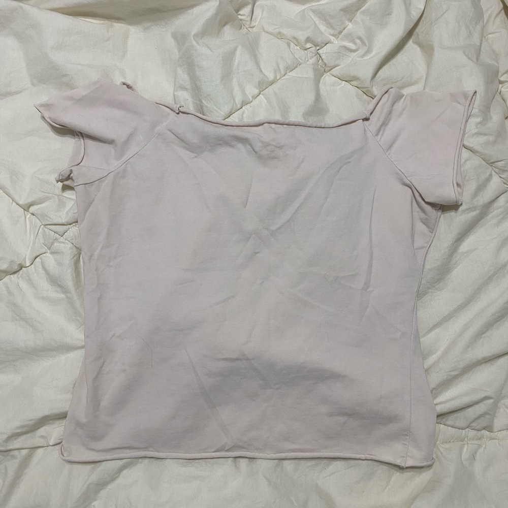 Off shoulder crop top